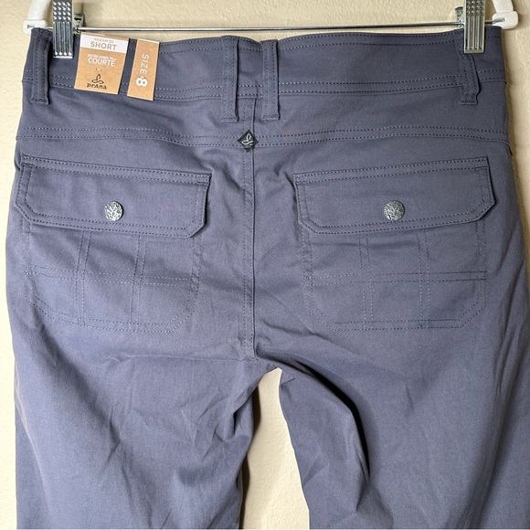 prAna Pants Halle Straight Hiking Pockets Coal Gray Size 8 Short 30” NWT - Picture 13 of 16